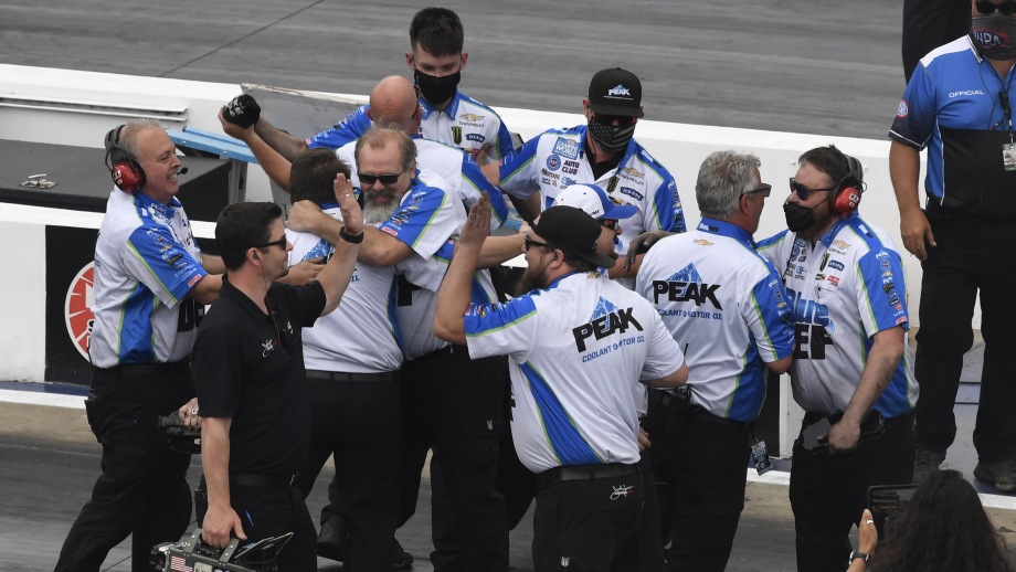 John Force Racing crew chief Danny Hood explains the secret to a